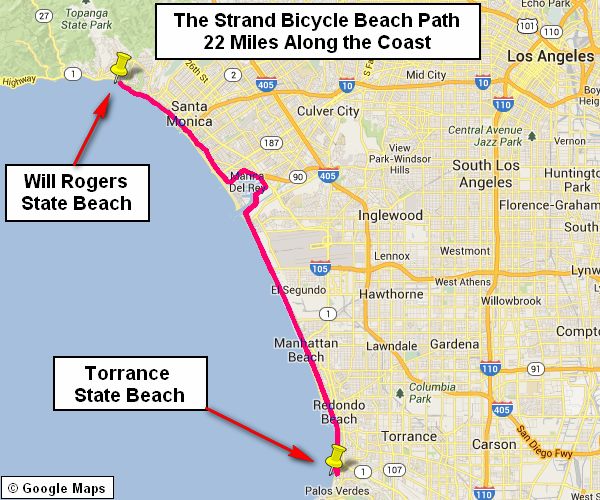 Marvin Braude bike trail map